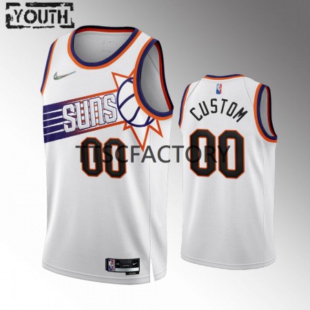 Kinder NBA Phoenix Suns Trikot Benutzerdefinierte Nike 2022-23 Association Edition Weiß Swingman